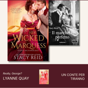 Reid, Wicked: couple in a magenta gown and brown coat beside a moonlit pair on the cover of Il marchese perfetto